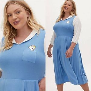Torrid Beauty and the Beast Belle Blue Midi Dress